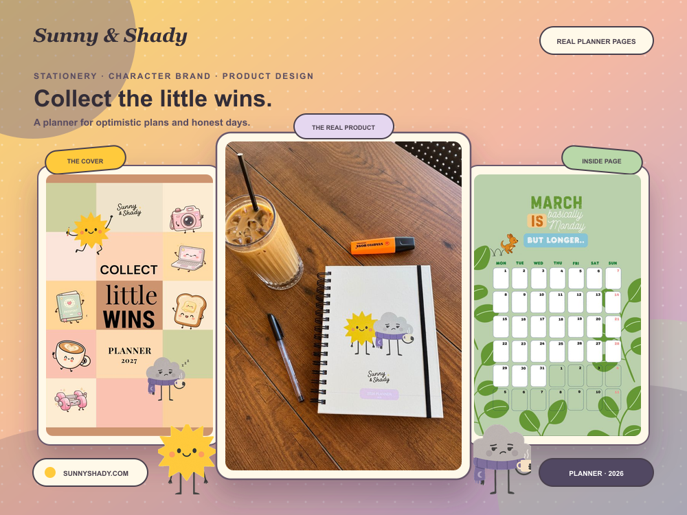 Sunny and Shady planner collection